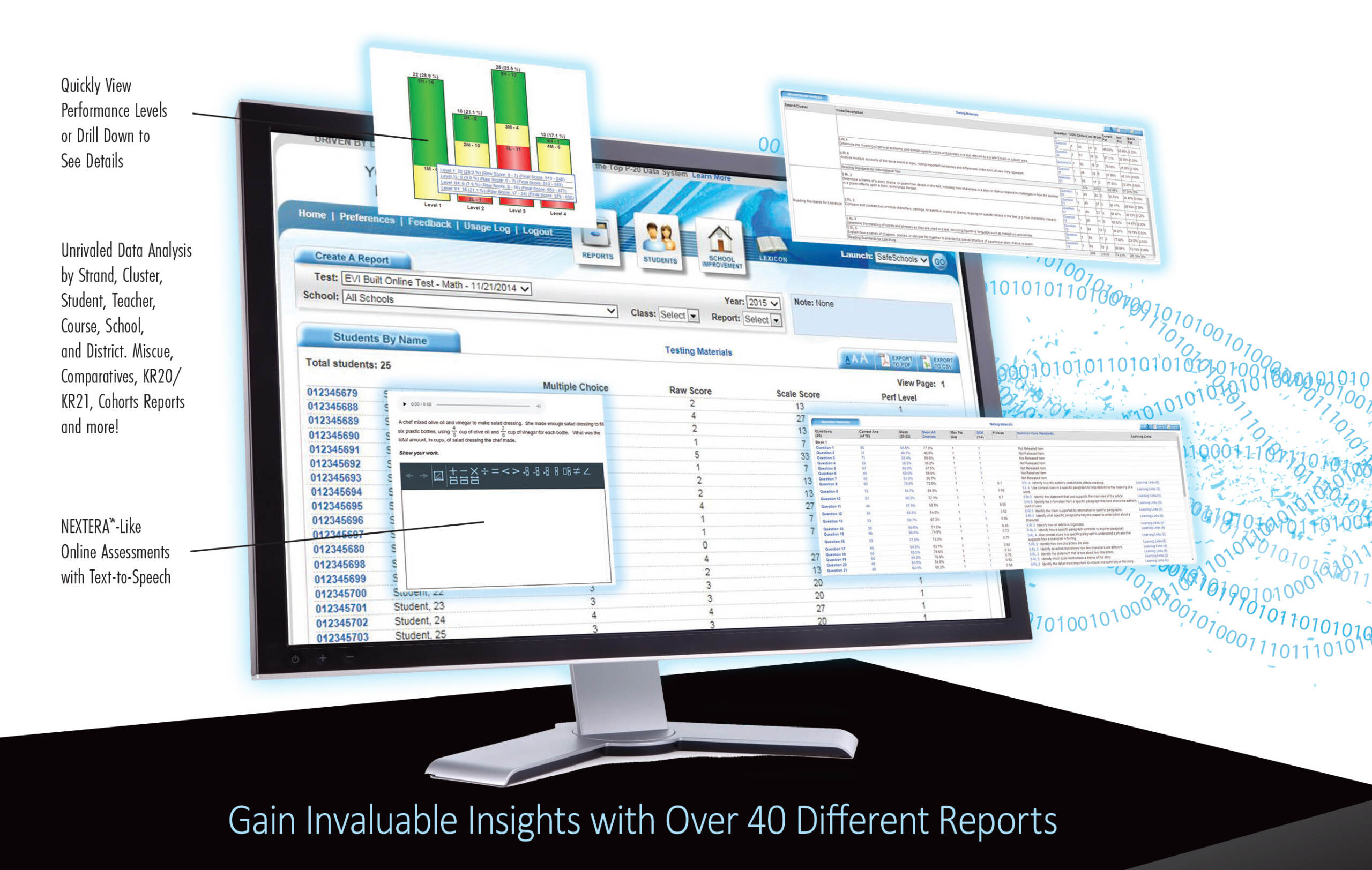 DataMate shown on a monitor