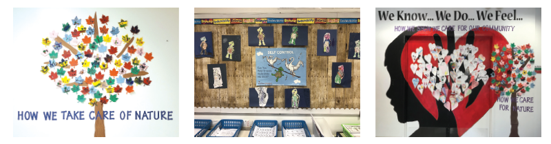 Classroom photos of SEL projects