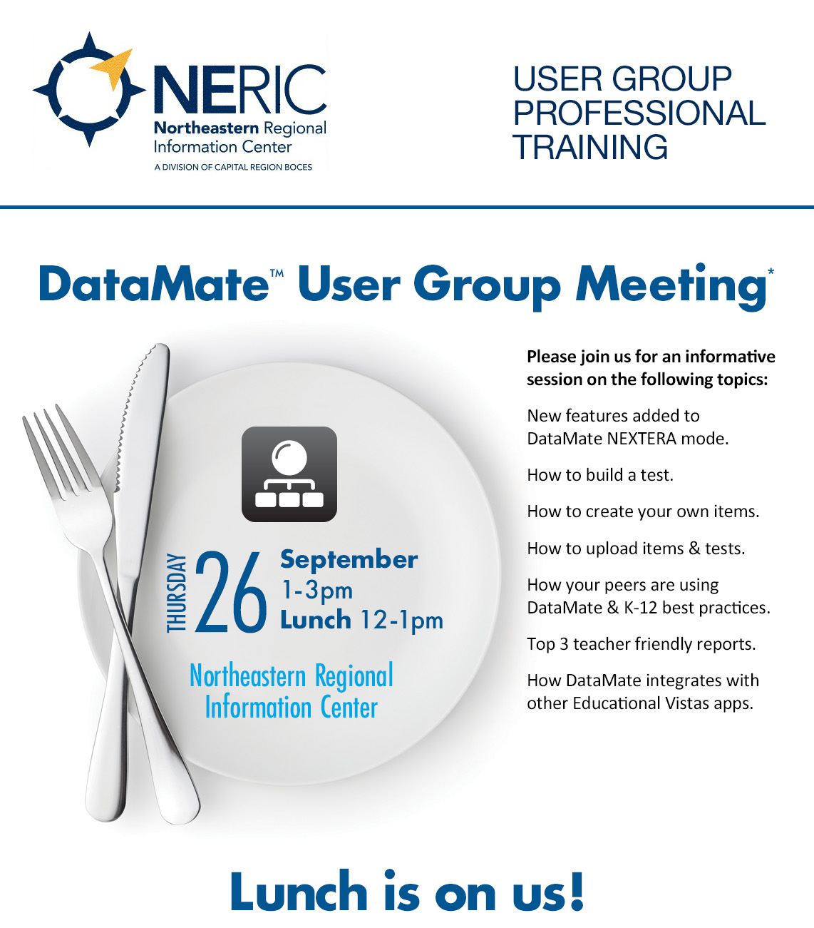 DataMate User Group Meeting NERIC